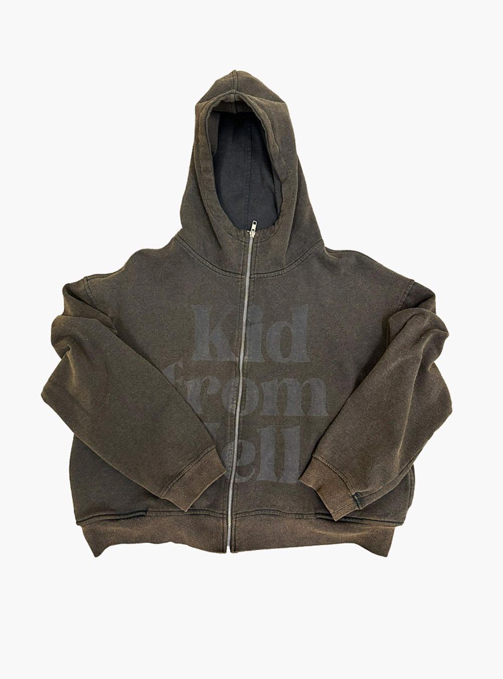 [ROI WORK] WASHED HOODIE