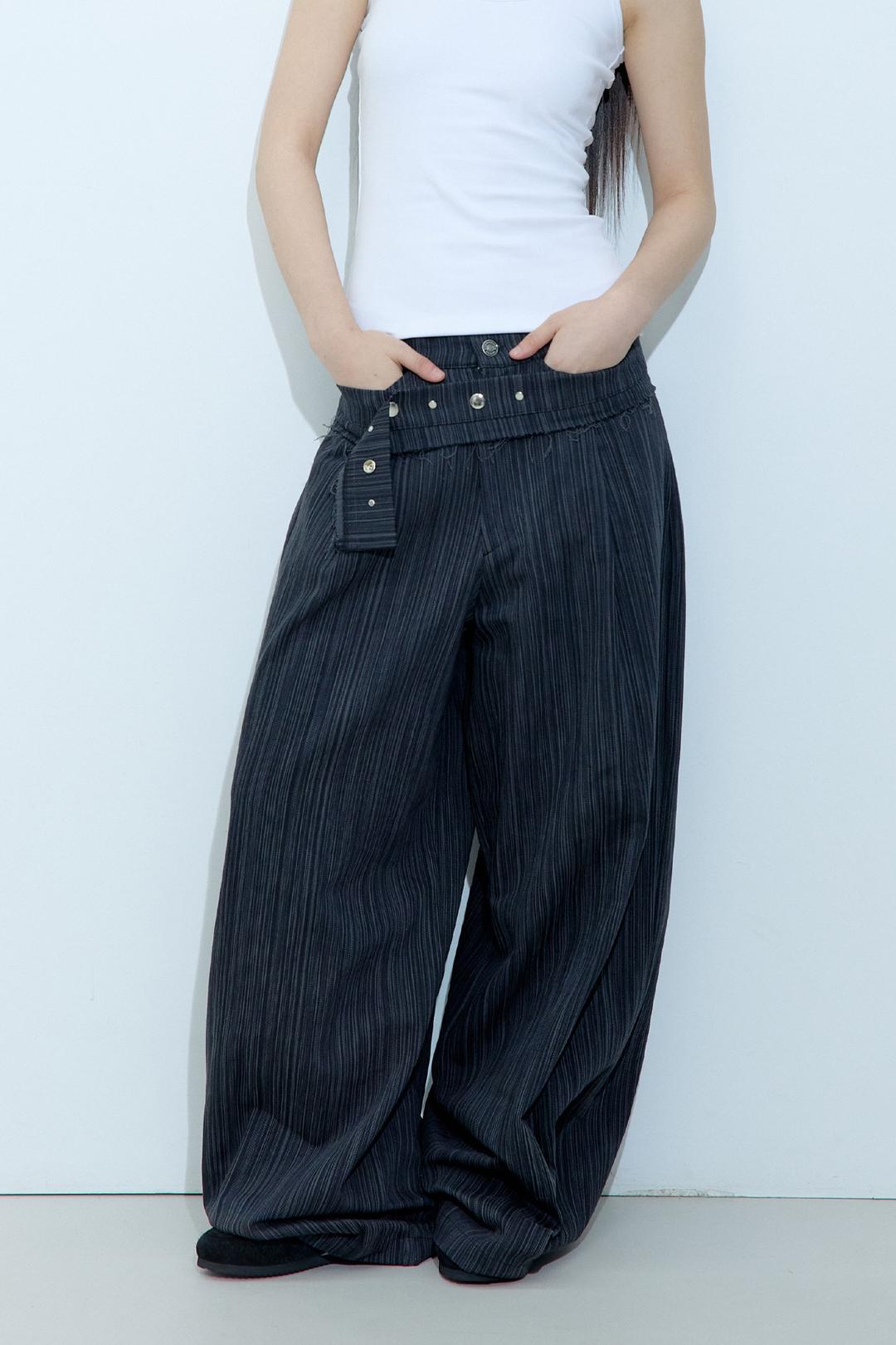 STRUCTURED PANTS STRIPE [예약발송 12/16]