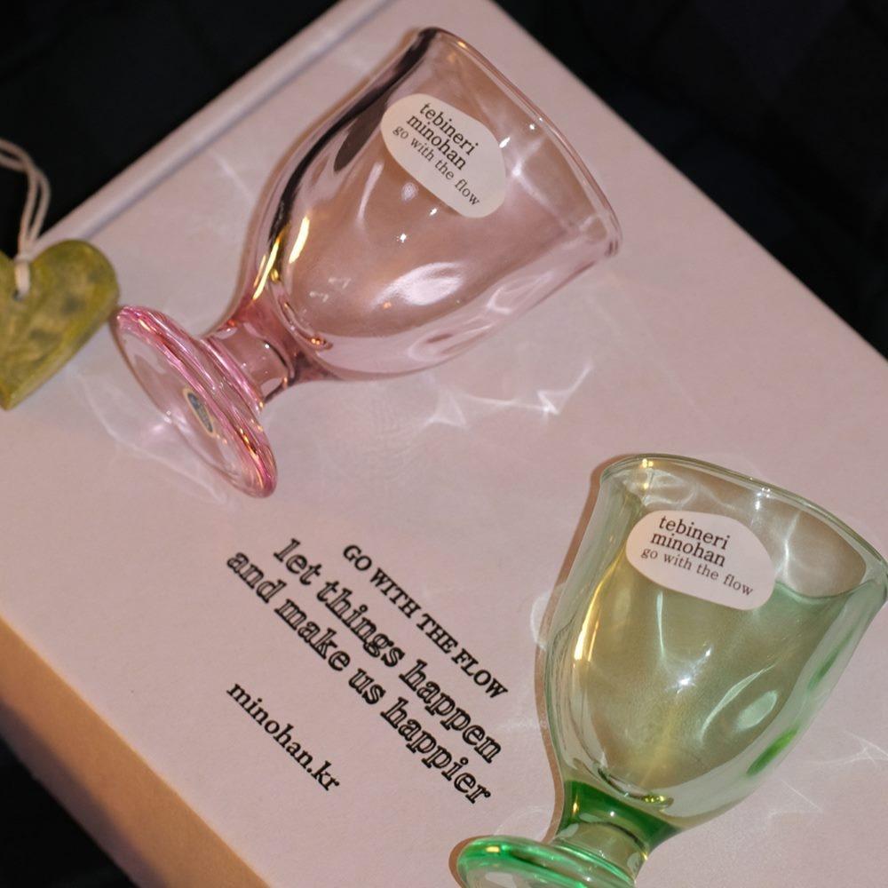 [예약발송] [Go with the flow] 테비네리 RGB 미니 고블렛 2p 세트_핑크&그린