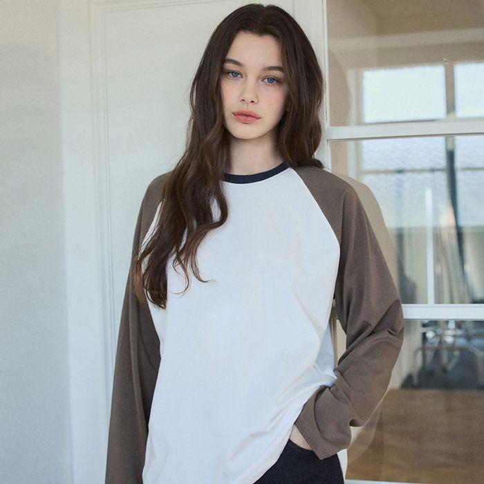 W/Raglan Stitch Sleeve T-shirt_3 Color(W25-TP11)