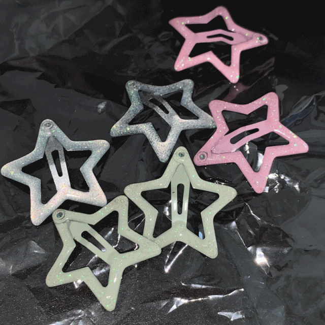 [2+2] 미니 펄스타 키치 헤어 똑딱핀 3color