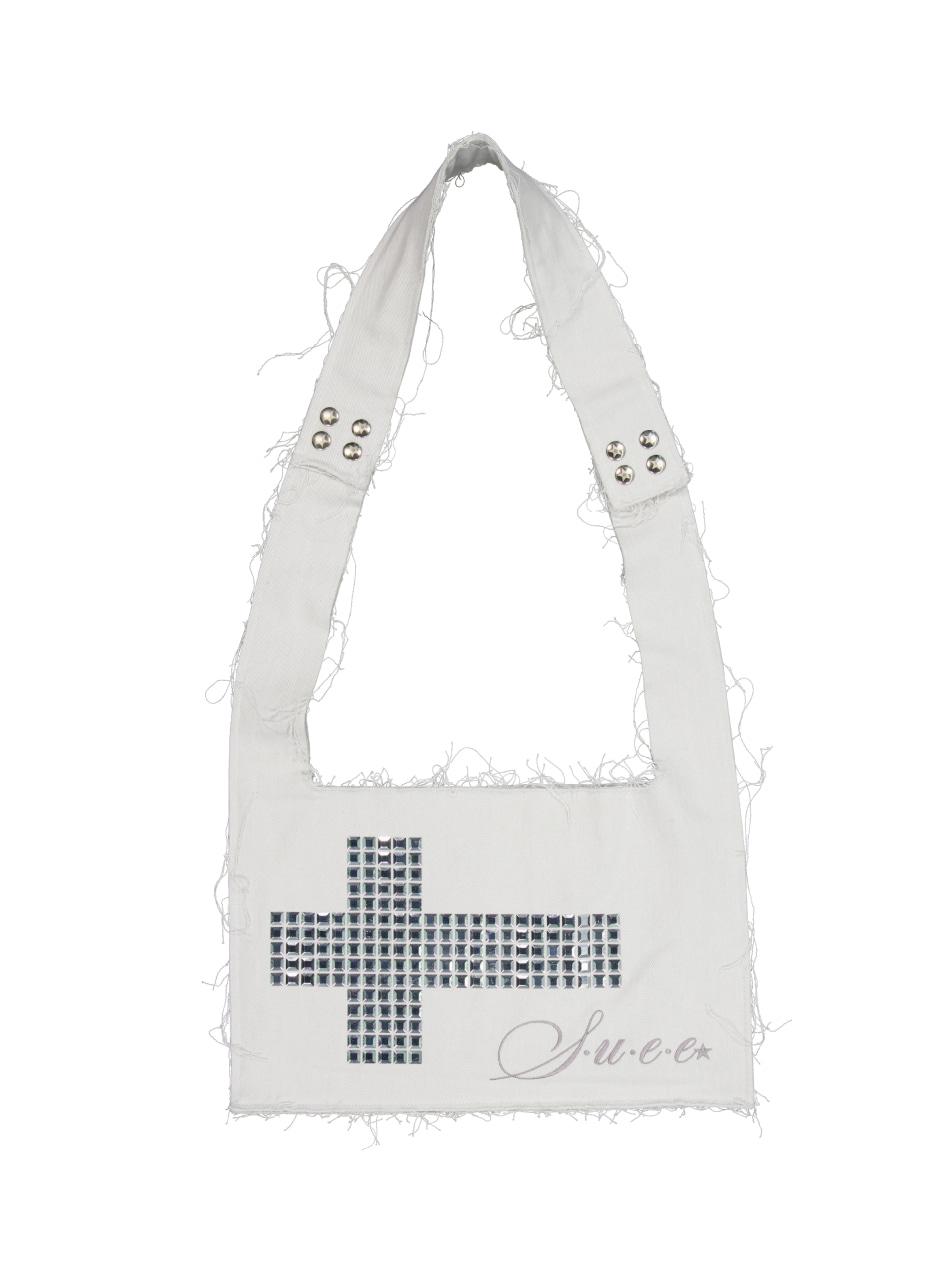 TWO-WAY RAW CROSSBAG /  LIGHT GRAY