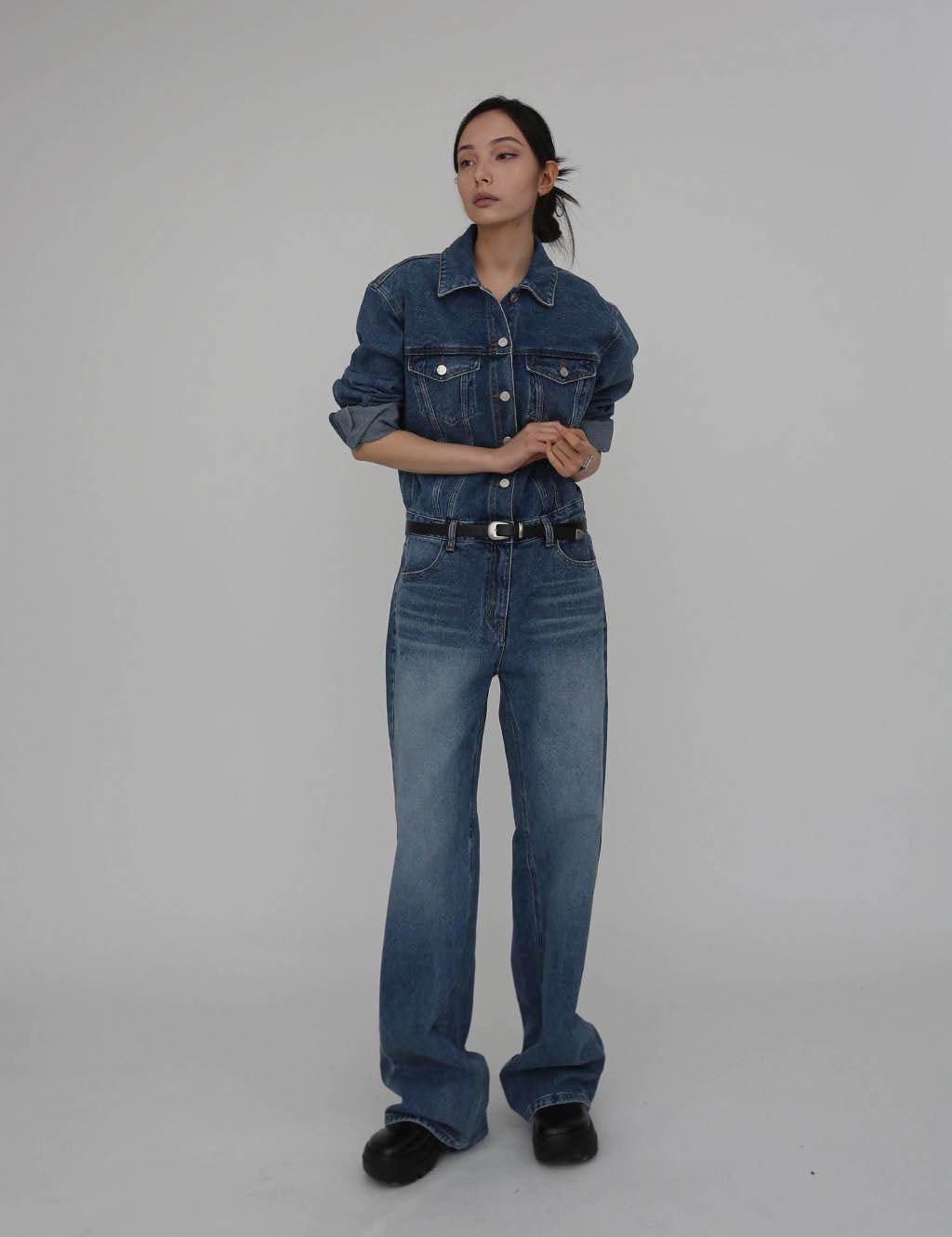 [2color] 데님 오버롤 점프수트 TPBOP191X