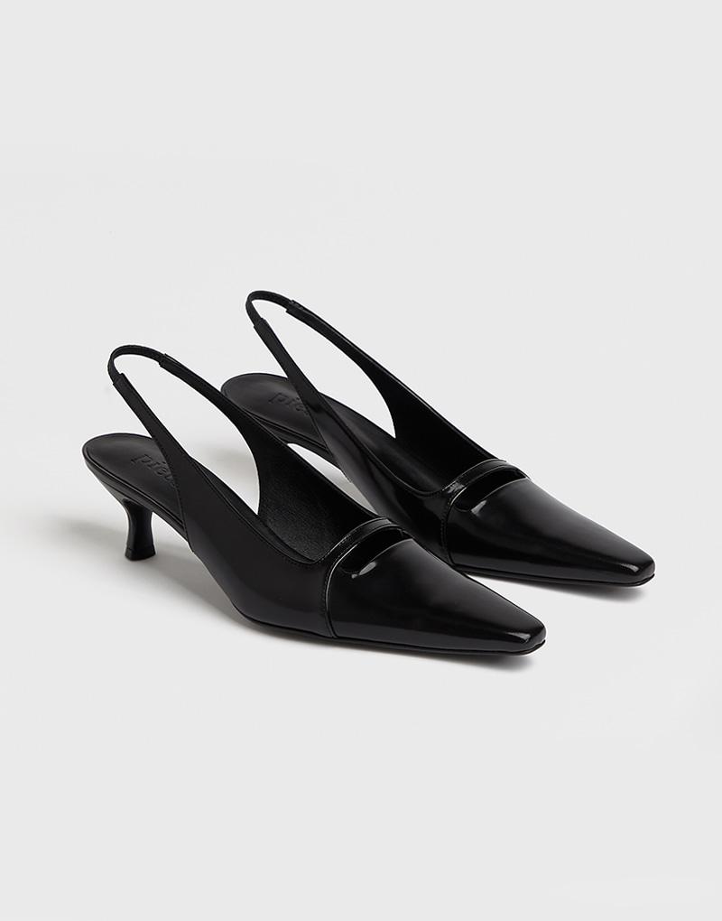 CARA sling-back pumps_box black