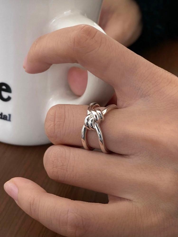 Wide knot ring 와이드 꼬임 볼드 은반지 (실버925)