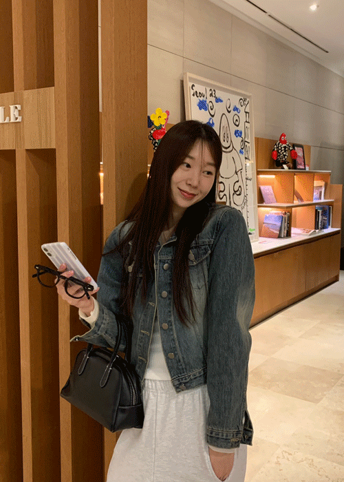 [24SS🤍][주문폭주] 아우프 빈티지 데님 자켓 (2 color)