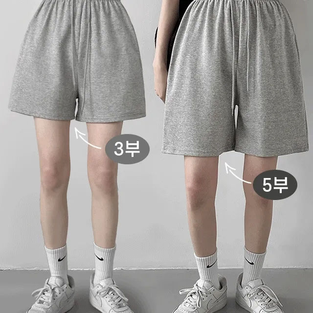 [여름숏팬츠/3부&5부] 하이웨스트 밴딩트레이닝 데일리반바지