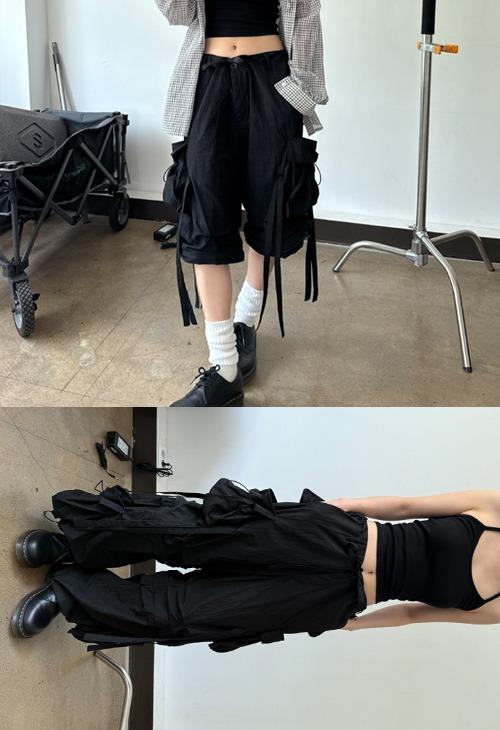 two way nylon cargo pants / 탈부착 가능 ^0^