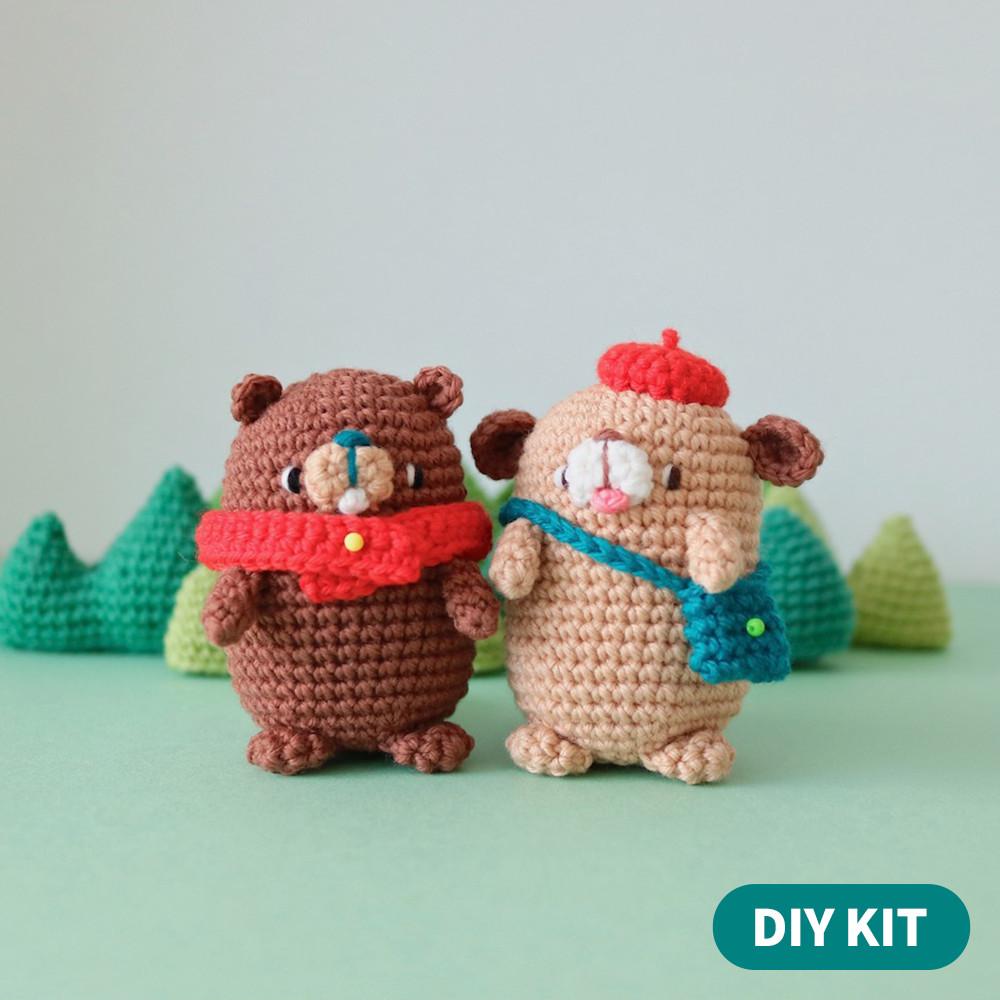 [바이브리 DIY KIT] 저스틴 비버 & 스눕 독 코바늘 인형 패키지
