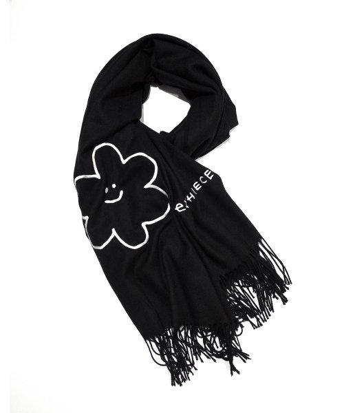 [EZwithPIECE] DAISY BLEND MUFFLER (BLACK)