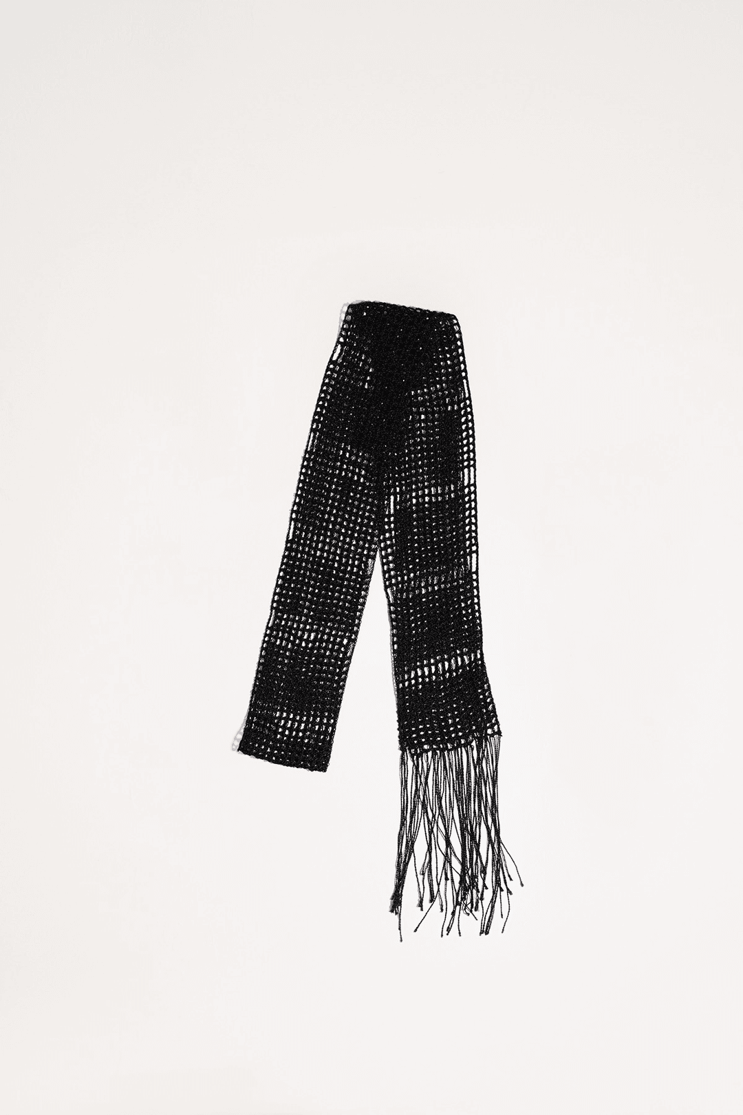 KNIT SCARF BLACK
