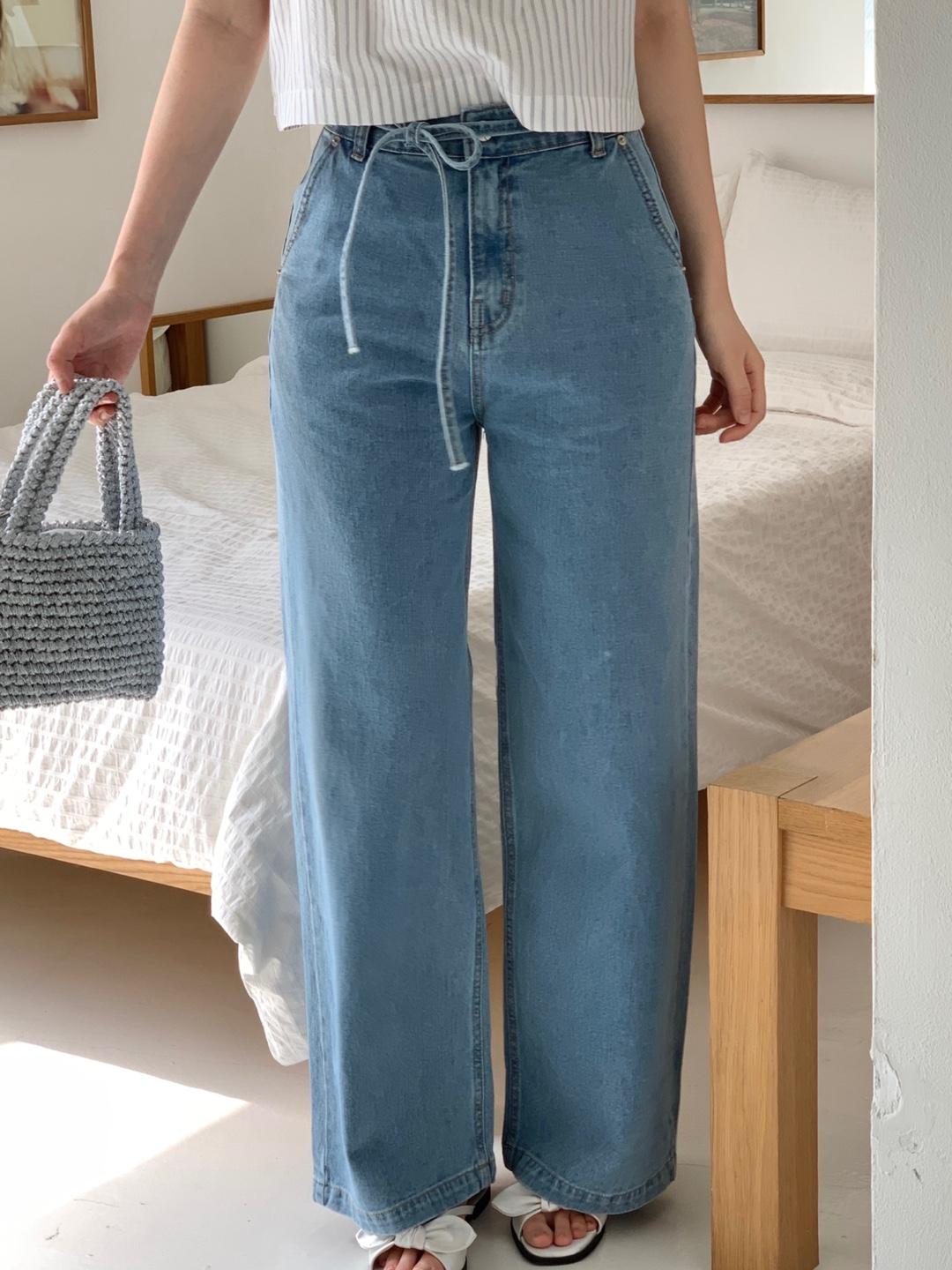 모어 리본 와이드 데님