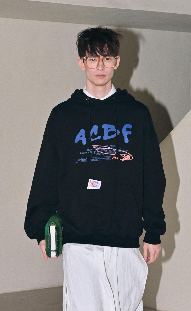 가먼트 헤비쭈리 포켓 후드 / black