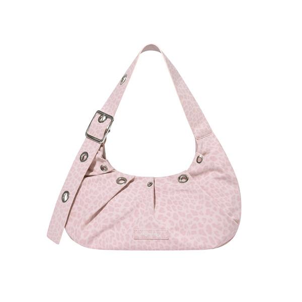 Carry light hobo bag Leopard pink