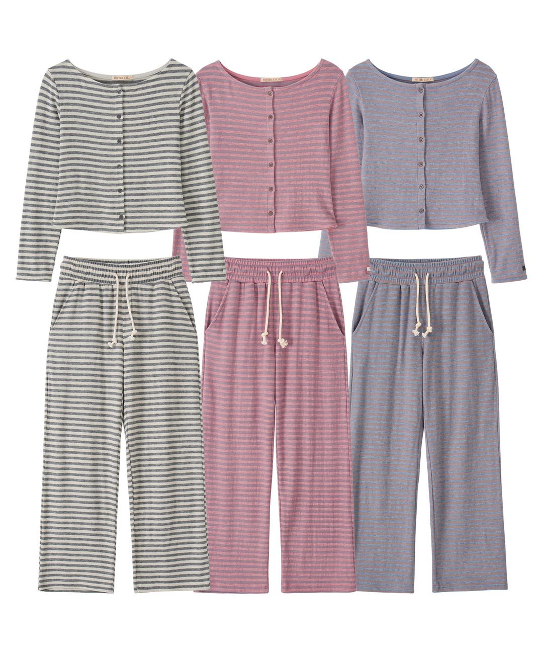 [Set] Essential ST Knit Cardigan&Pants-3colors