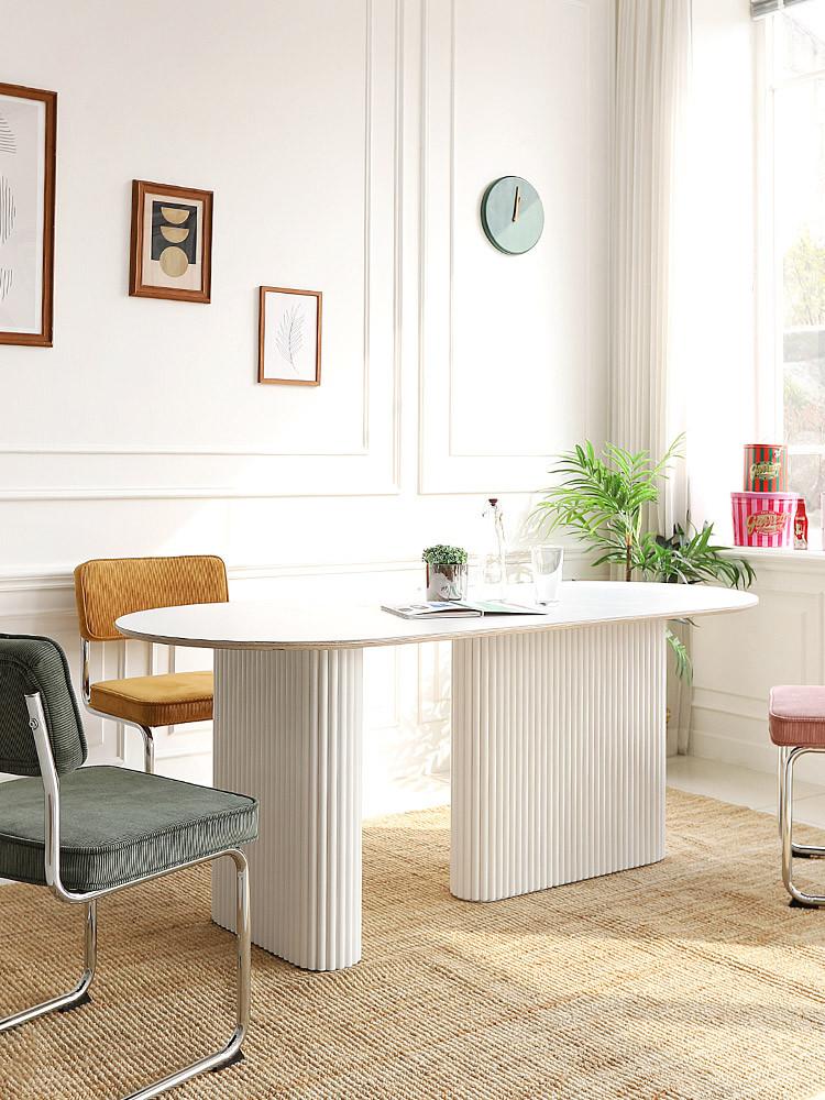 빅토리 6인용 HPL 라미네이트 템바보드 식탁 테이블 1600 SL155