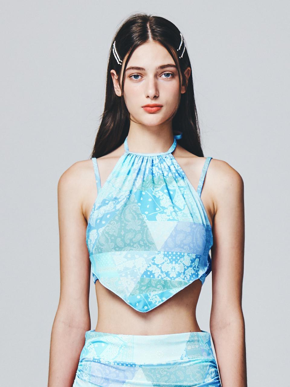 반다나 브라탑_페이즐리블루