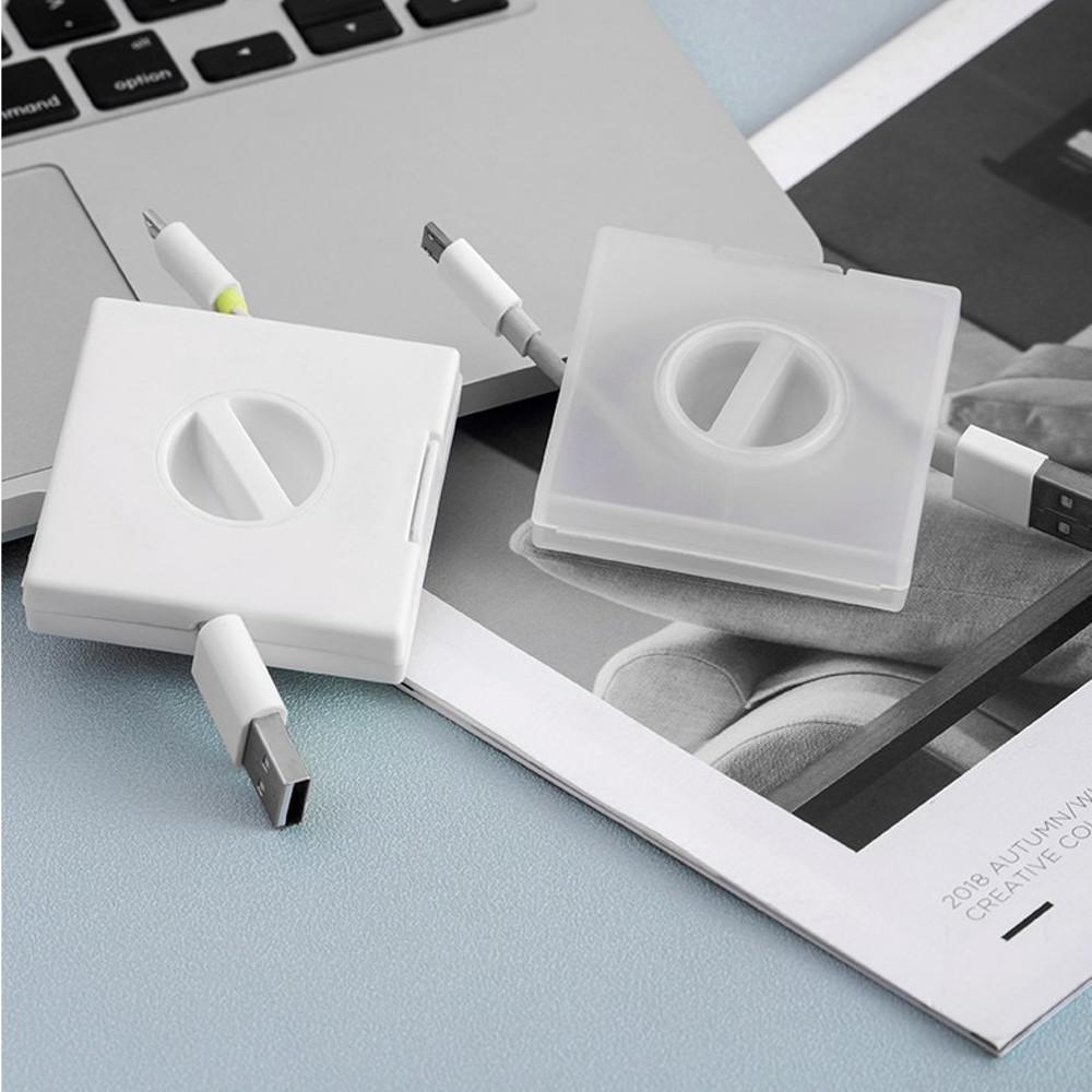 바이에스컴퍼니 케이블 이어폰 정리 케이스 충전선 꼬임방지 보관함