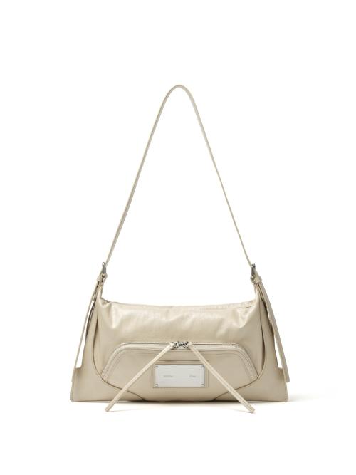 마뗑킴(MATIN KIM)  TWO WAY STRAP SQUARE MINI BAG IN BEIGE - 사이즈 & 후기 | 무신사