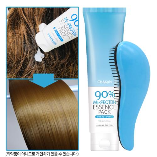 밀크단백질 90% 헤어 에센스팩, 상한머리 머리영양 강력보습 150ml