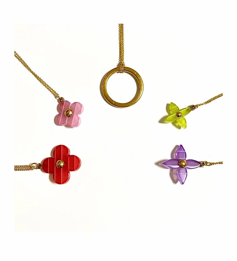 Louis Vuitton colorful cham necklace