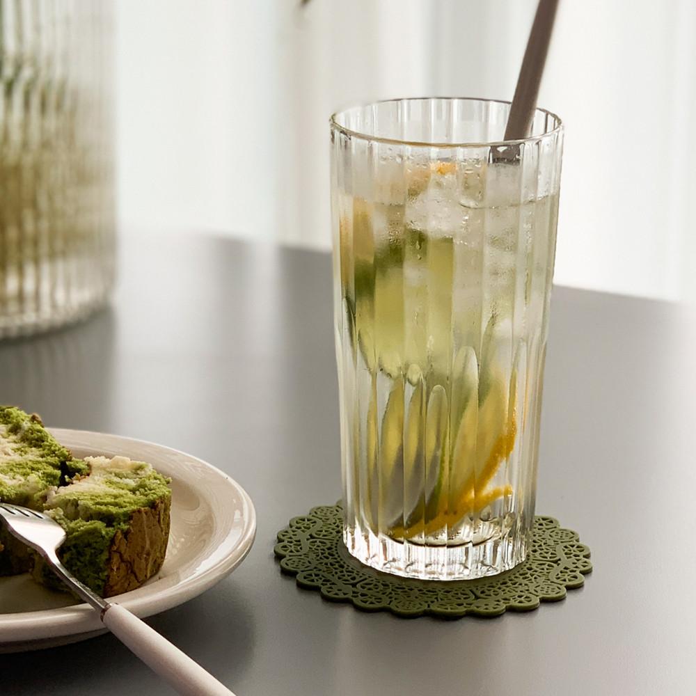 [원키친몰] 듀라렉스 플리츠 글라스  맨하탄 유리 언더락 하이볼 위스키잔 홈카페 커피음료잔