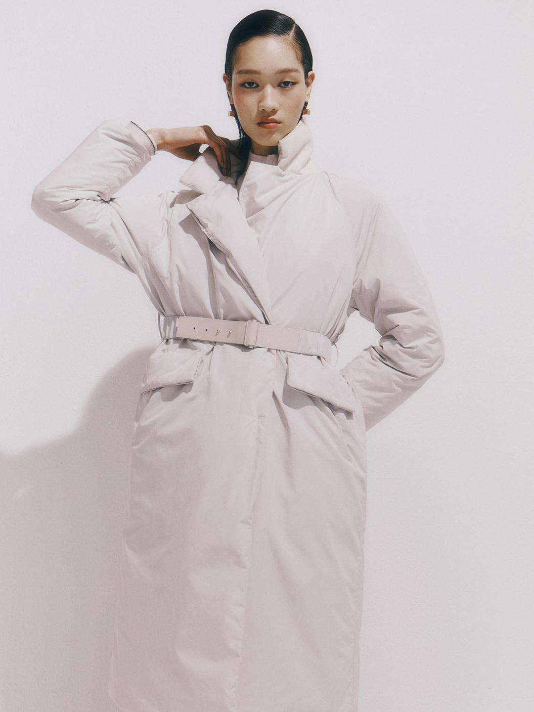 [edit] Tailored Down Coat - Ivory