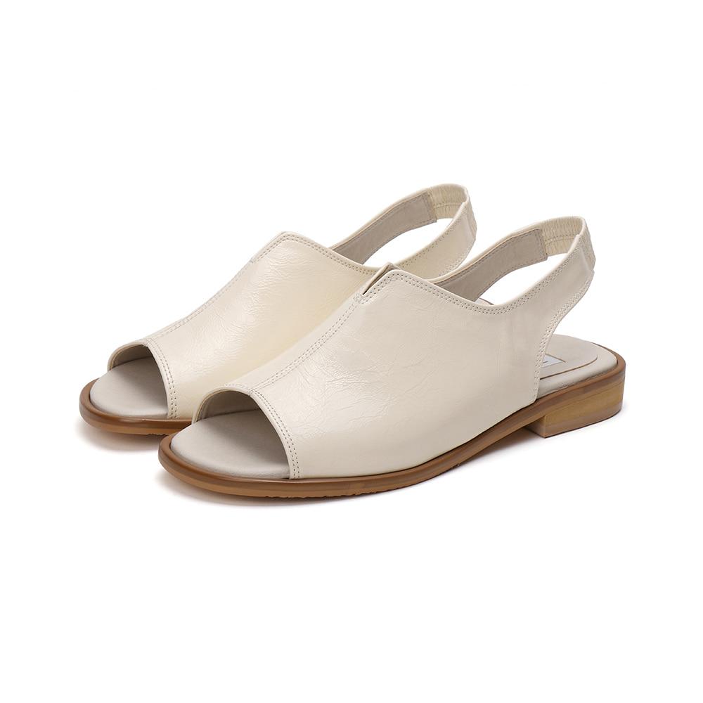 COY FLAT SANDALS [CREAM]