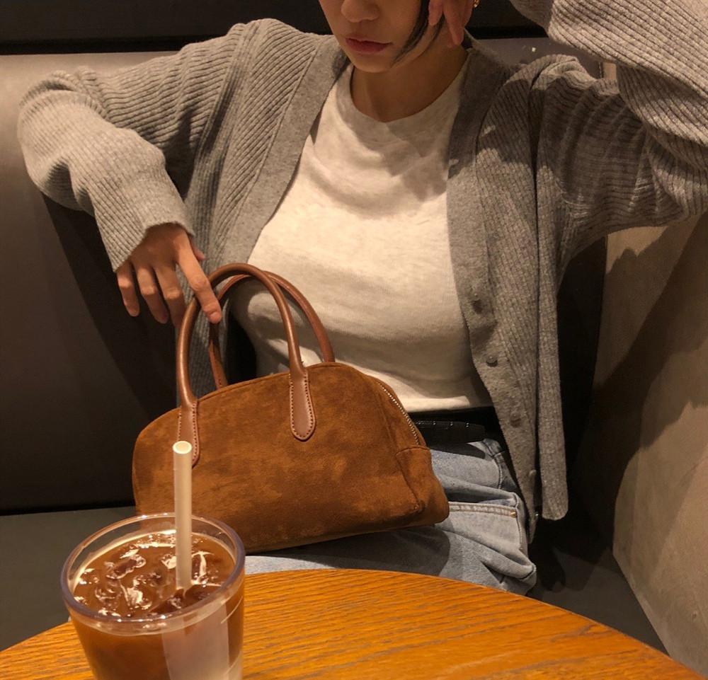 골지 니트 가디건 (2color)