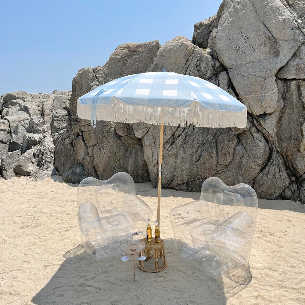 아쿠아 비치 쇼파 여름 투명쇼파