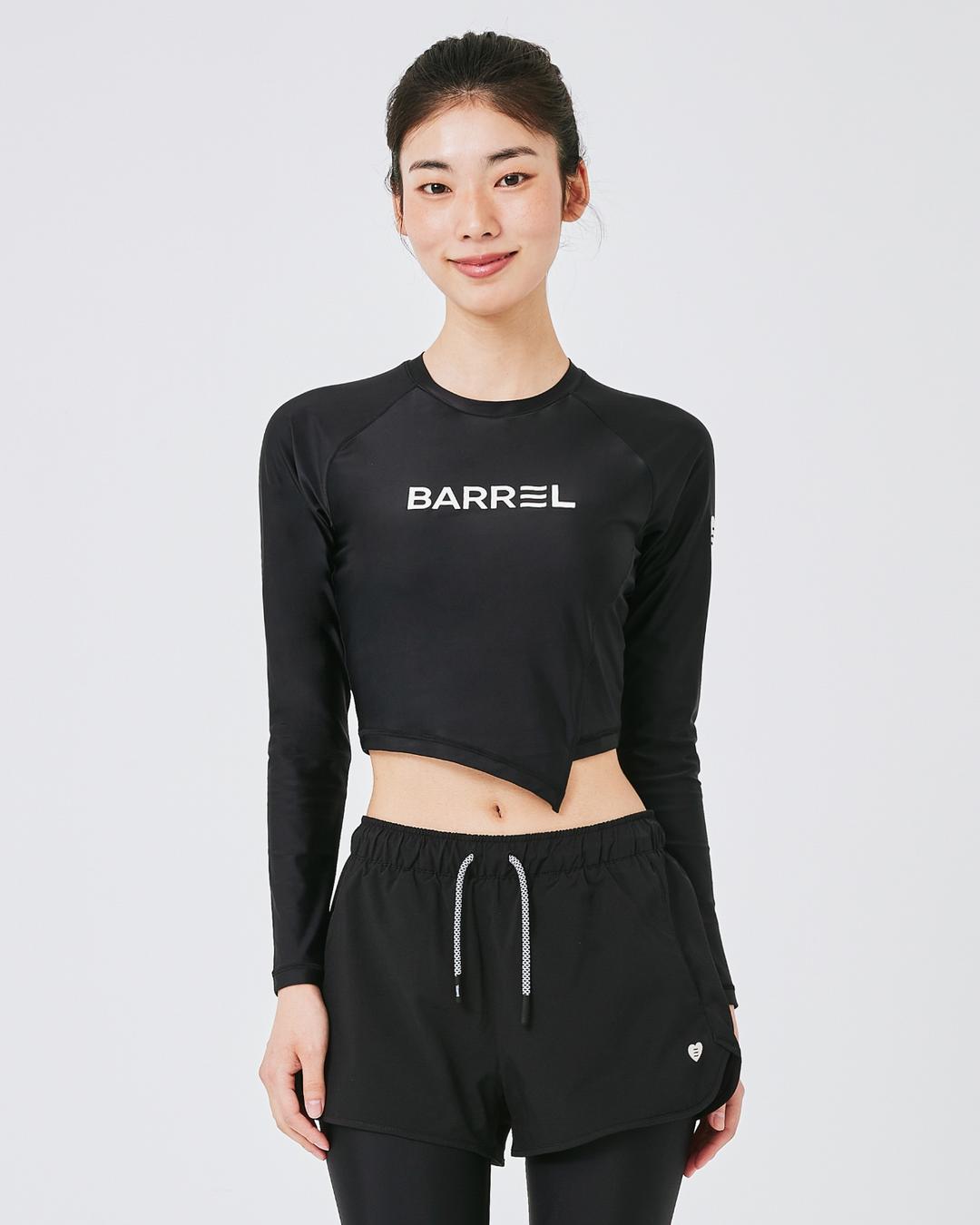 우먼 선셋 언발 크롭 래쉬가드