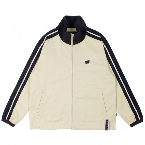 BACK POCKET TRACK JACKET_OATMEAL