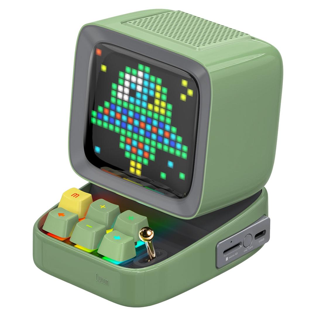 Divoom Ditoo Plus |Retro Pixel Art Game Bluetooth Speaker - green / US