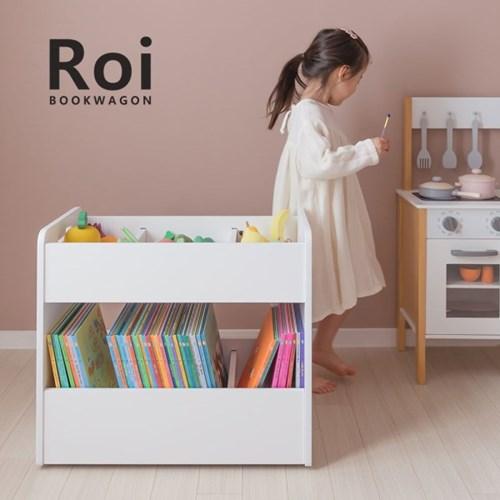[꼬메모이]로이 북웨건 B 이동식 수납장/자작나무 유아 아기 정리함