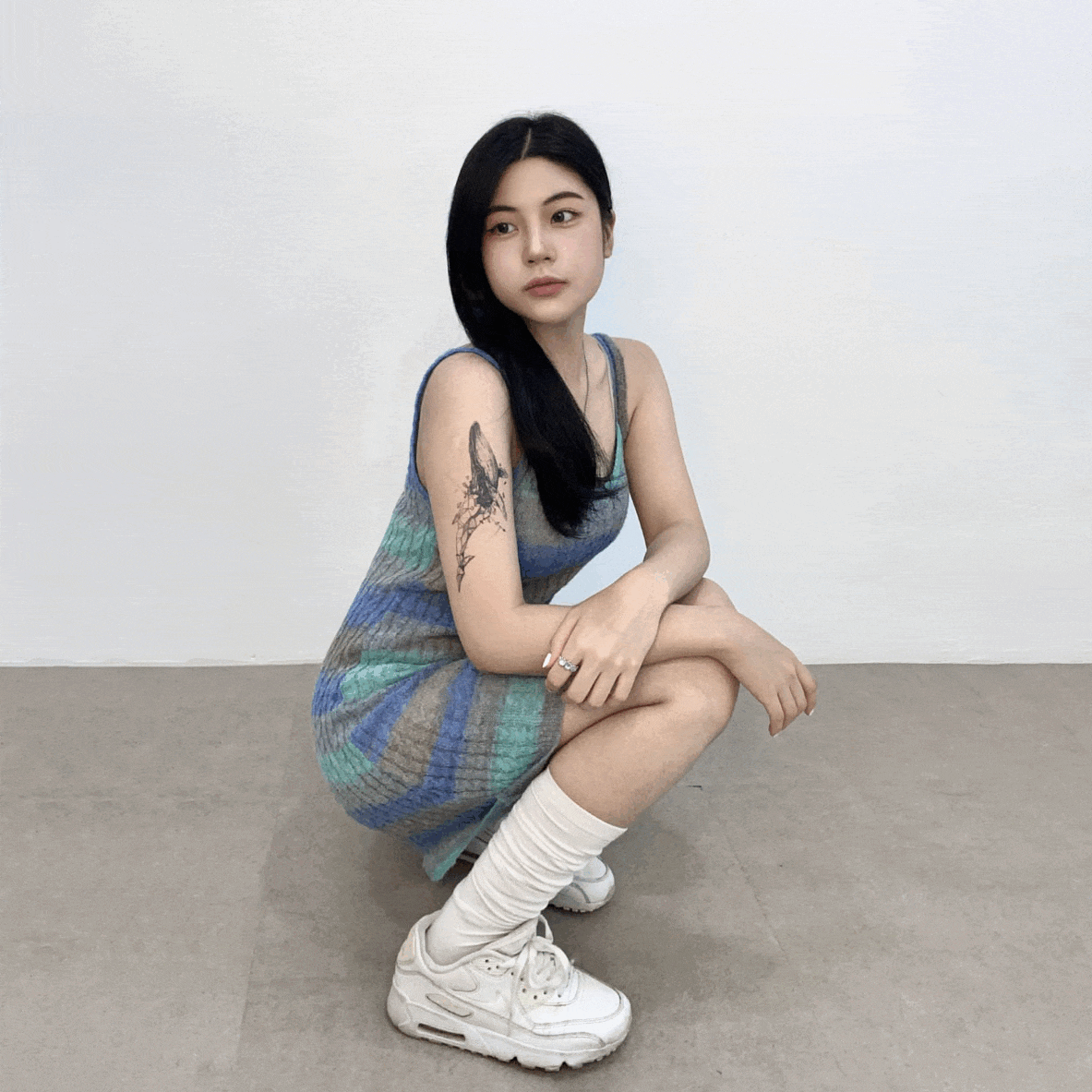 [당일/2+1] 바다 고래 타투 스티커 *만14세이상