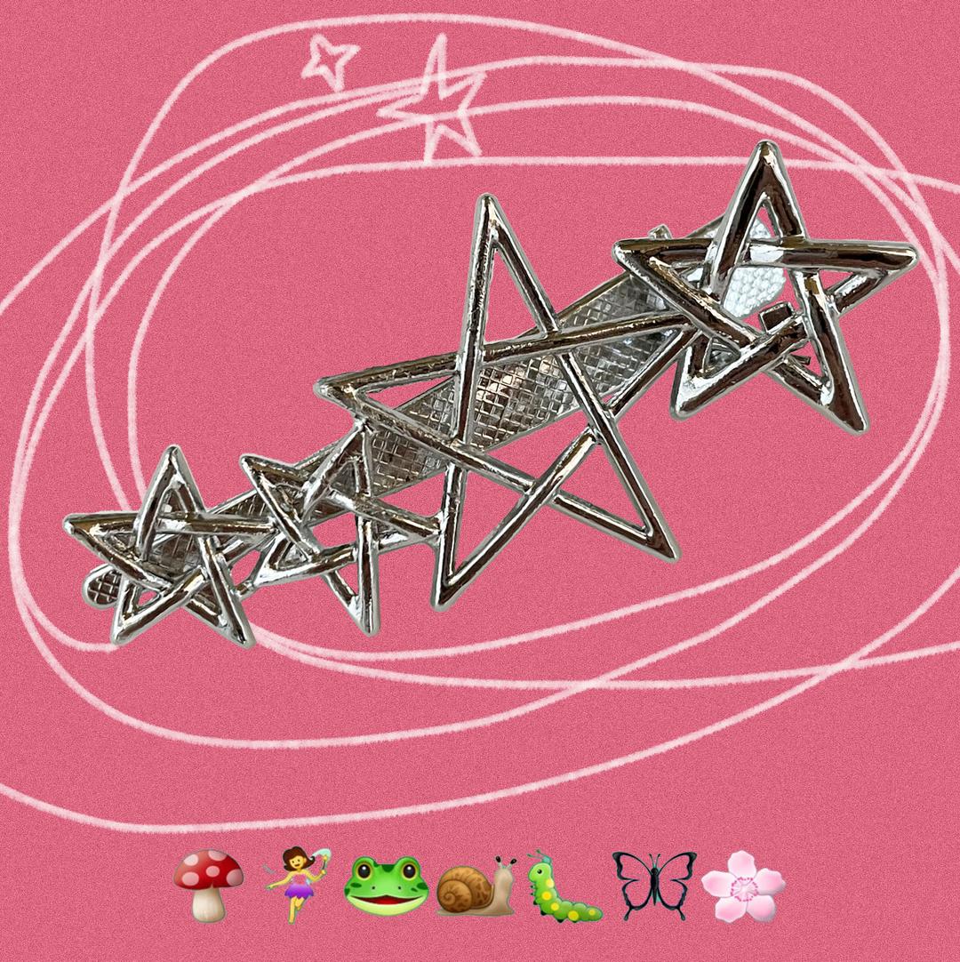 Side star hair pin