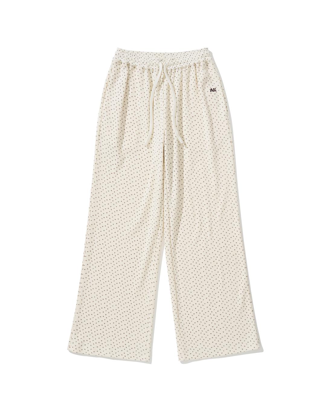 Waffle Jersey Long Pants Beige