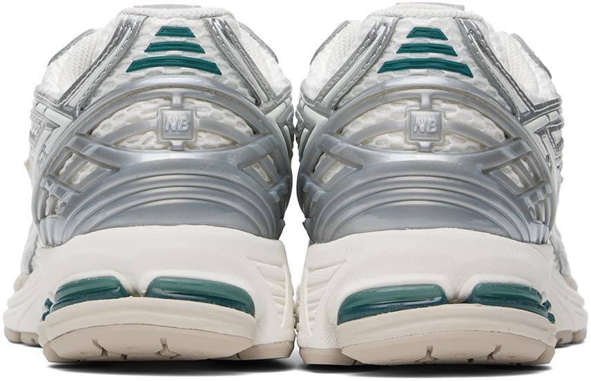 뉴발란스 여성 실버 & 화이트 1906R 스니커즈 241402F128234