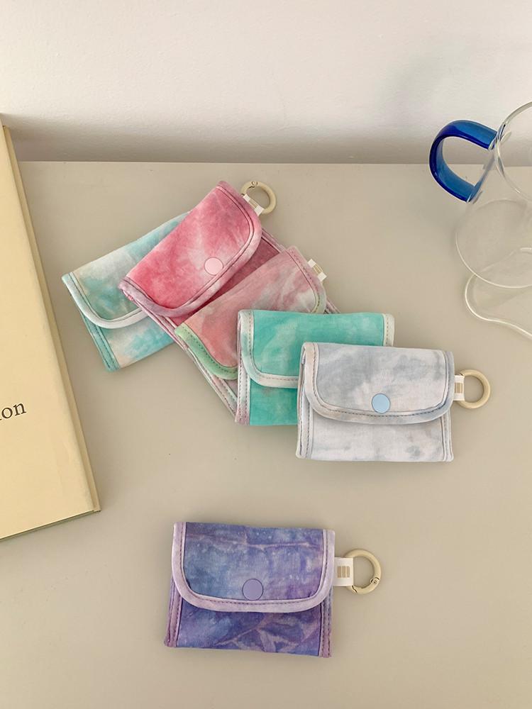 타이다이 카드지갑 똑딱이 동전지갑 명함집 키링