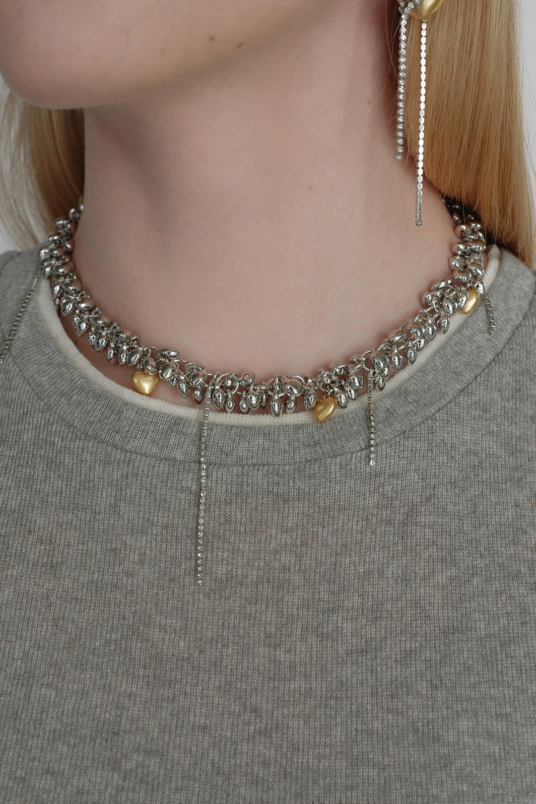 Moonstruck Gold Hearts Necklace