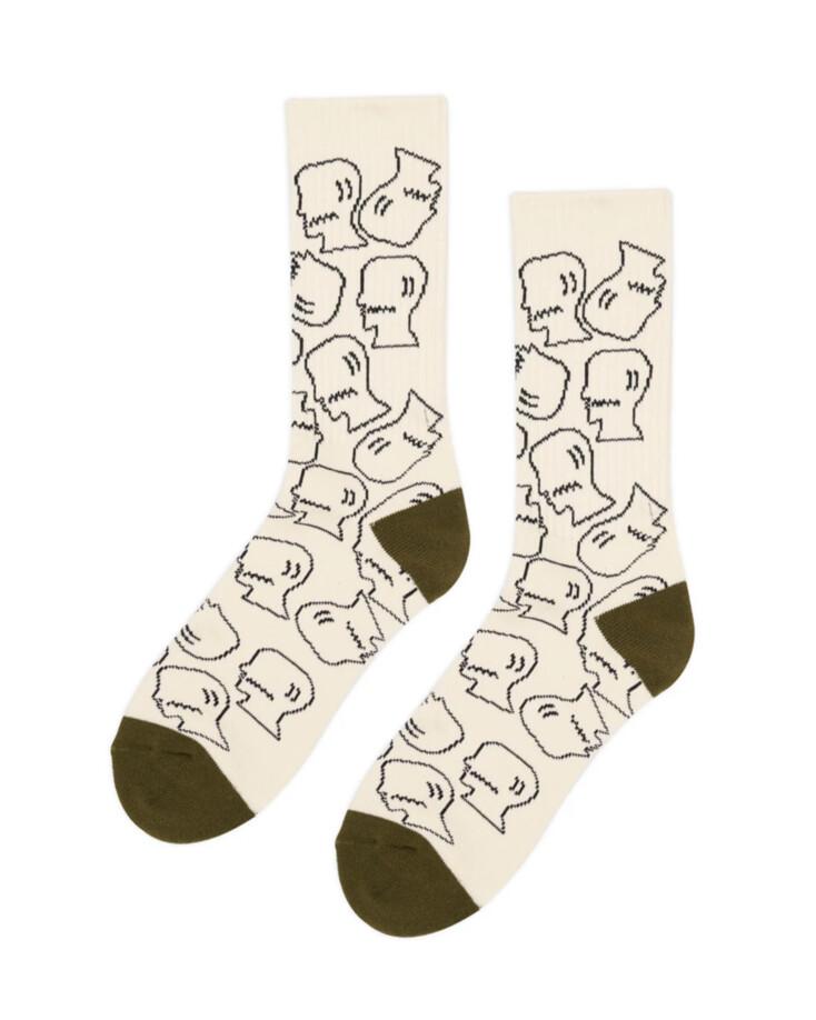Logohead Dress Socks [Cream]
