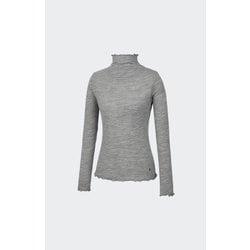 [24FW] 울 자카드 모크넥 긴팔티 HTWTL4L21T