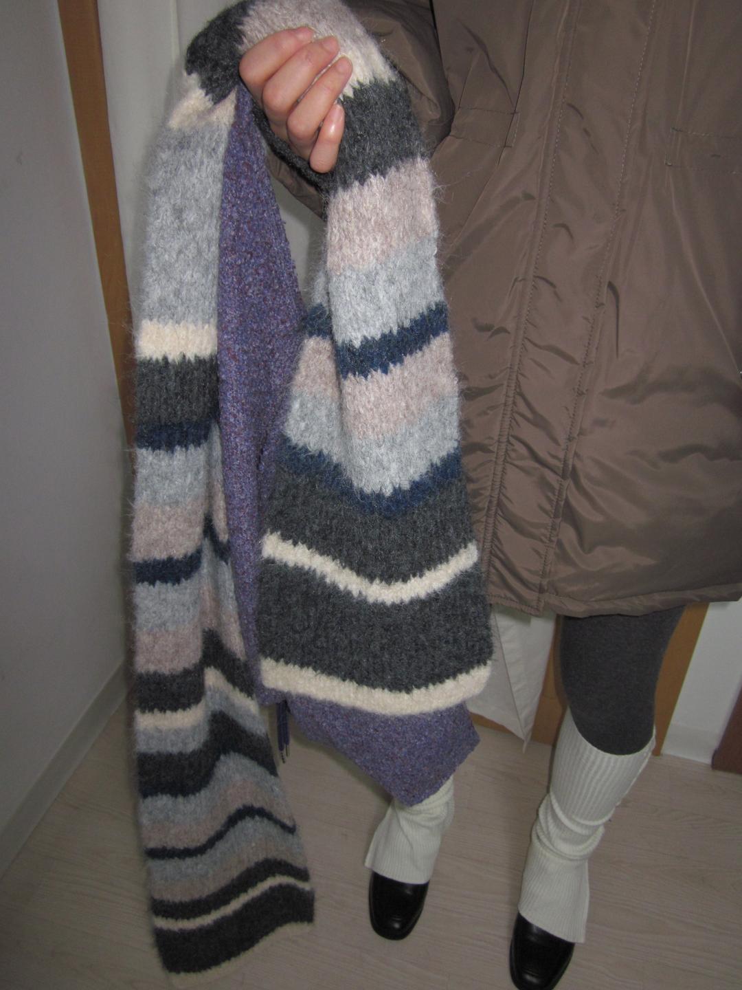 파스텔 모헤어 머플러