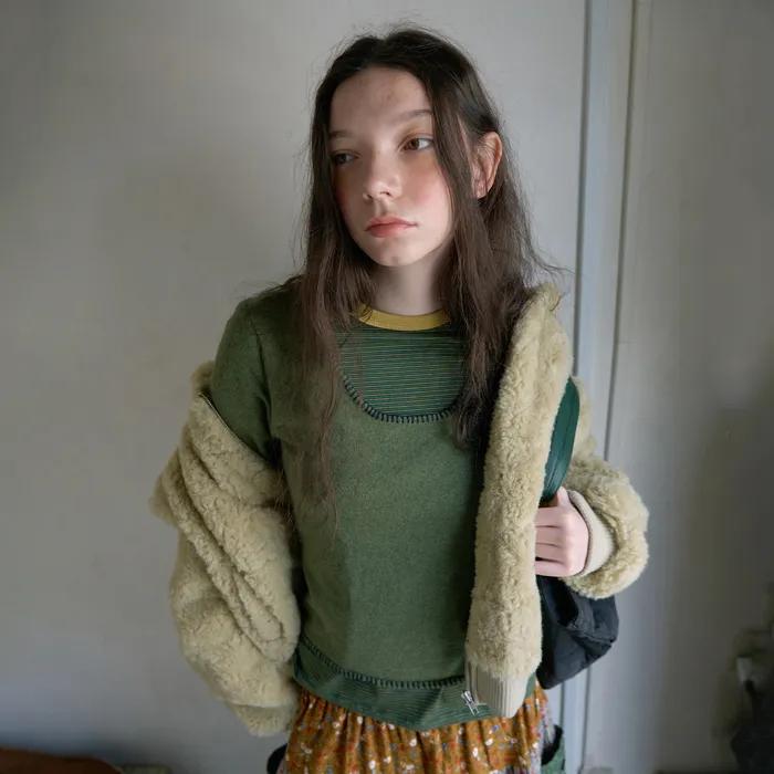 266. Stitched Knit_Forest Green