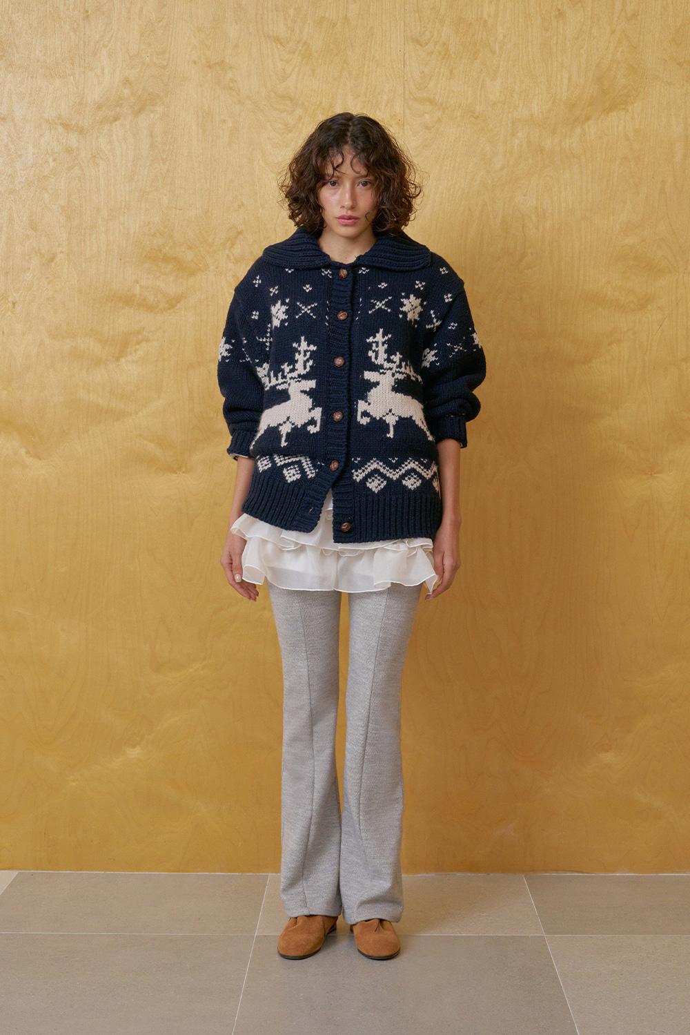 Carol boot-cut pants_gray