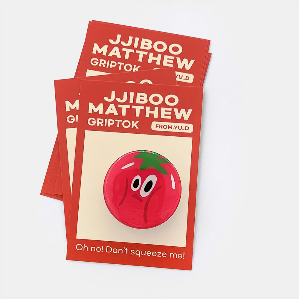 토마토 캐릭터 찌부 매튜 그립톡 핸드폰 스마트톡