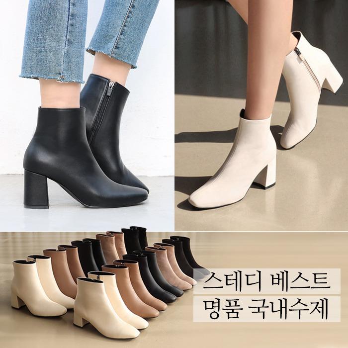 [스테디 베스트셀러★ 국내수제-인타록 쿠션안감] 퍼펙 마이니 베이직 앵클부츠(5cm,7cm)
