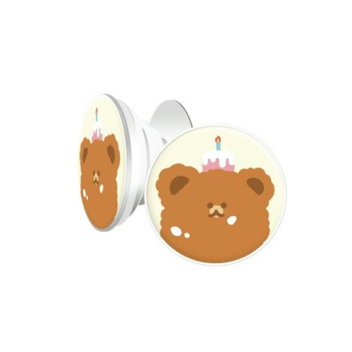 진영 해피베이킹 그립톡 화이트