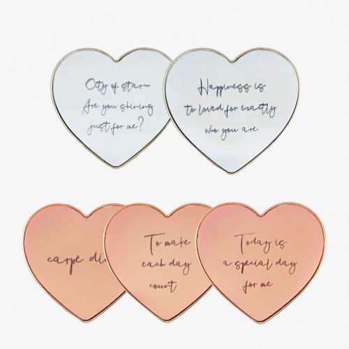 하트 레터링 미러 스마트톡