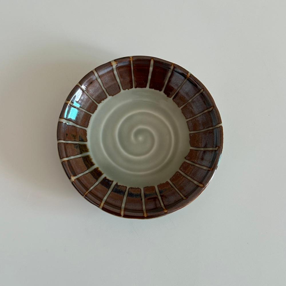 Brown check sauce bowl / 브라운 체크 소스볼